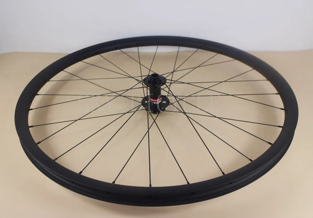 

29er hookless mtb Передний Велосипед, 24h 28h 32h 30 мм ширина 25 мм Глубокий XC светильник для пересеченной местности Велосипедное колесо Novatec D771SB thru hub