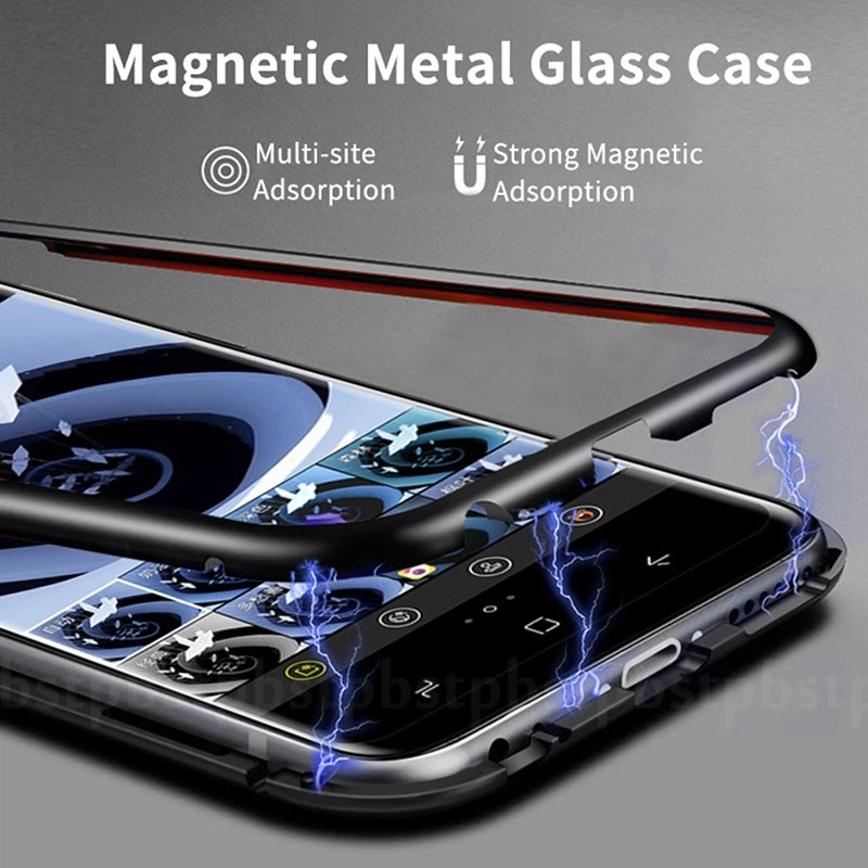 Магнитные абсорбирующие Чехлы для Samsung Galaxy S10 S9 Plus Note 9 металлический магнит