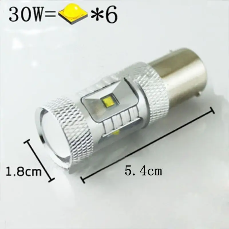 Белый желтый синий 1157 BAY15D P21/5 W 30 W 6 SMD СВЕТОДИОДНЫЙ автомобильный сигнал поворота Задний фонарь светодиодный фонарь Тормозная лампа