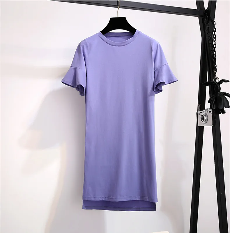 Женский летний комплект из двух предметов платье размера плюс Сетчатое