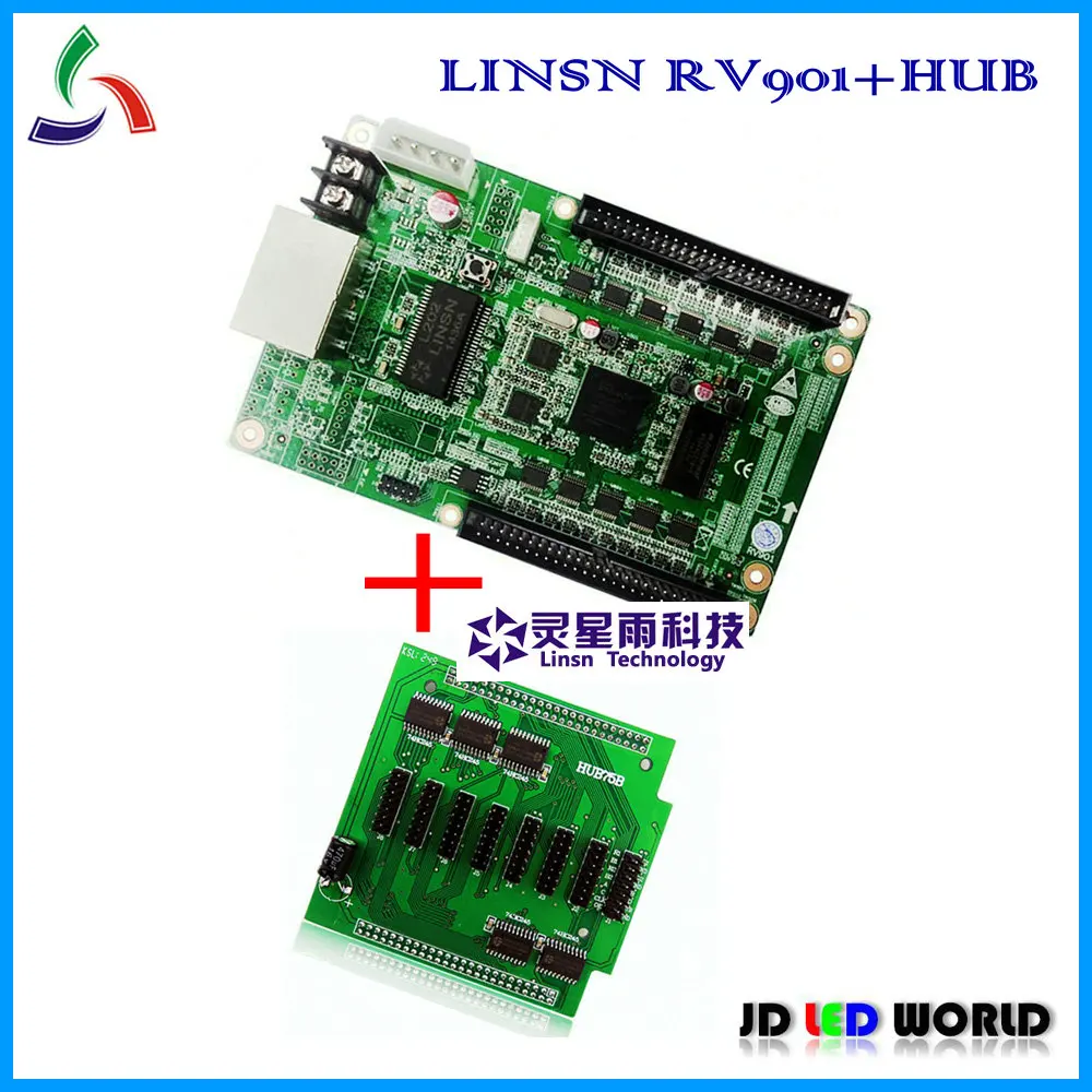 Linsn RV901 (включает плату адаптера HUB) контроллер модуля RGB для приема светодиодного экрана.