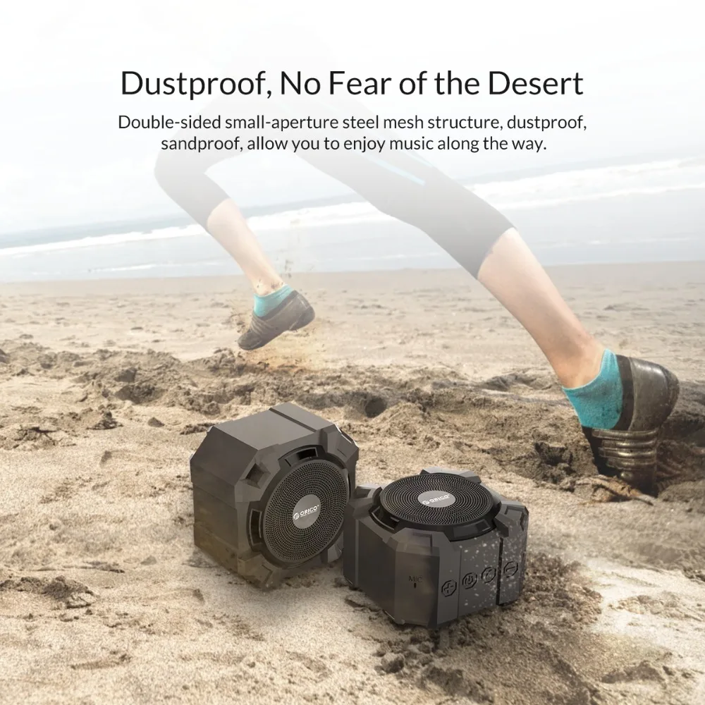 Уличный Портативный беспроводной Bluetooth динамик ORICO водонепроницаемый Мощный