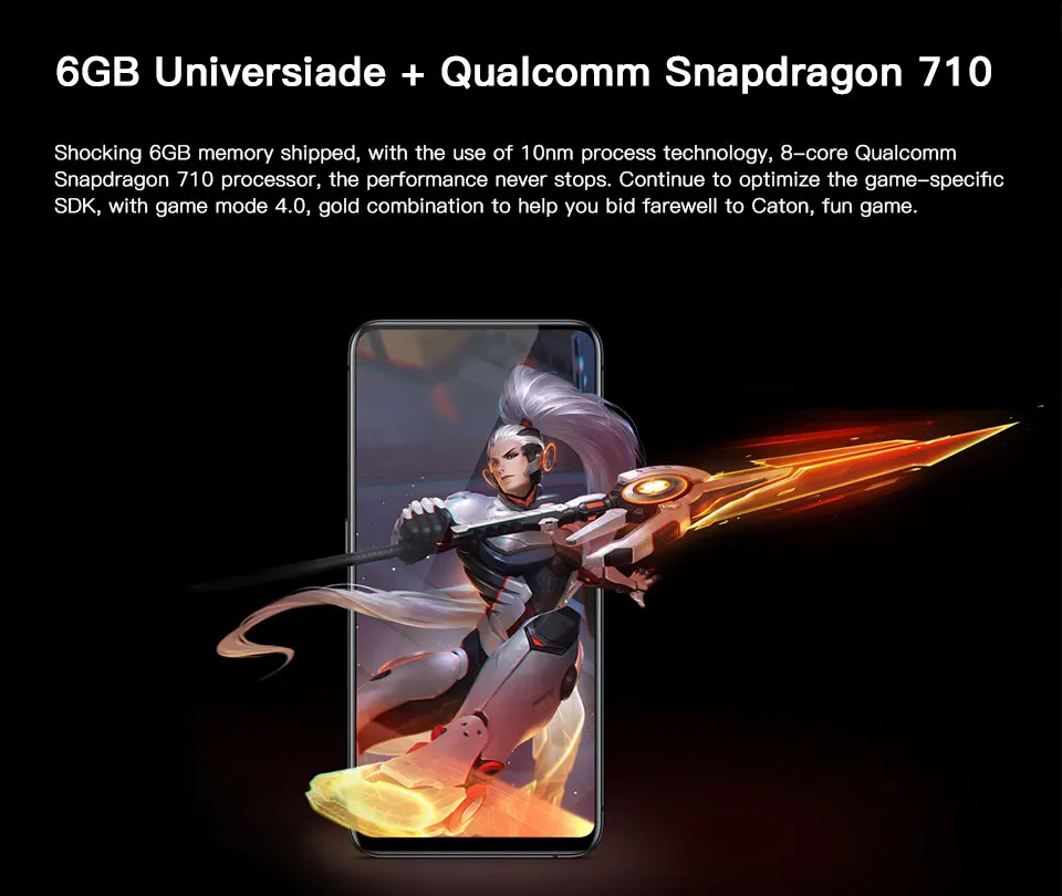 Мобильный телефон Global VIVO NEX A, 8 ГБ, 128 ГБ, Восьмиядерный процессор Snapdragon 710, экран 6,59 дюйма, отпечаток пальца, автоматическая камера, 4000 мАч, телефон