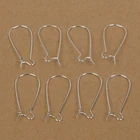 Проволока для сережек-обручей, из нержавеющей стали, 8x18 мм, 38x12 мм, 24x1 мм, 100 шт.