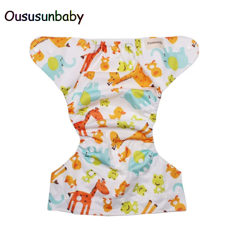 Принт Couche Lavable Oususunbaby 1 шт бренд ребенок ткань пеленки крышка оснащена моющиеся