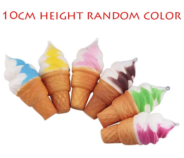 10cm ice cream Kawaii антистрессовый милый мягкий медленно поднимающийся Единорог панда персик ПУ Мягкий какашка зуб торт крем игрушки Squeeze fun Squishes игрушка - Цвет: 10cm ice cream