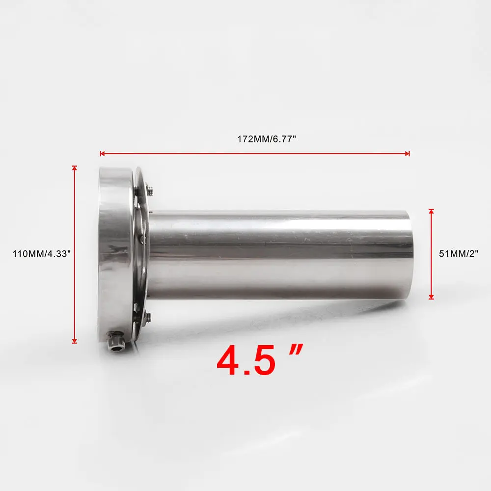4.5 inch Авто универсальный глушитель выхлопных газов 3,5/4/4,5 дюймов нерегулируемые Хвост глушитель выхлопной трубы для всех автомобилей Качество выхлопные глушители - Цвет: 4.5 inch