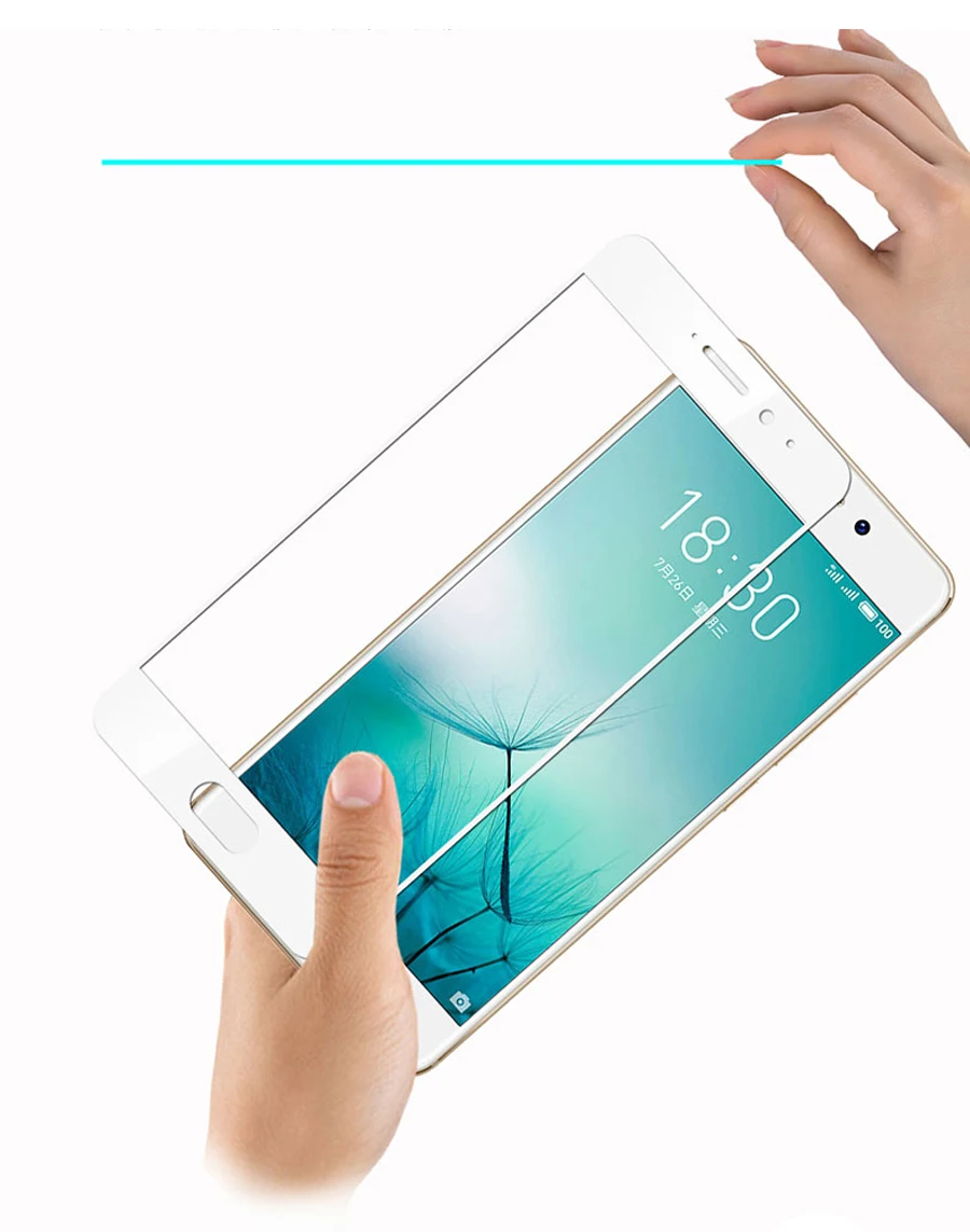 Закаленное стекло с полным покрытием для Meizu Pro 7 Защитная пленка экрана Plus