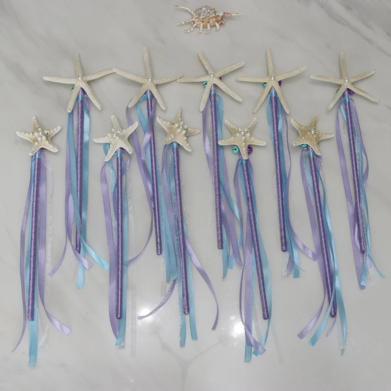 Бесплатная доставка (10 шт./лот) лента с морскими звездами палочки из натуральной
