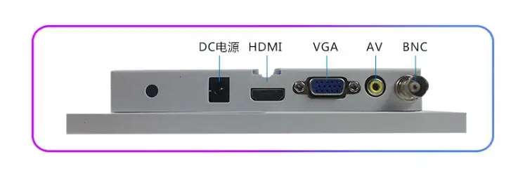 7-дюймовый белый медицинский встраиваемый дисплей HD промышленный мониторинг HDMI