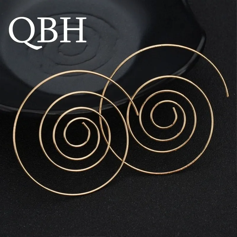 Женские серьги гвоздик Hyperbole спиральный вечерние в стиле бохо|circle stud earrings|stud