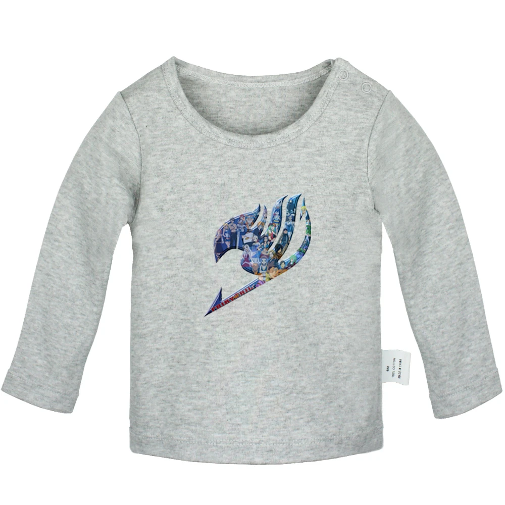 Halloween Cartoon Candy pumpkin Japanese anime Fairy Tail Newborn Baby T-Shirts Toddler Graphic Long Sleeve Solid color Tee Tops | Детская