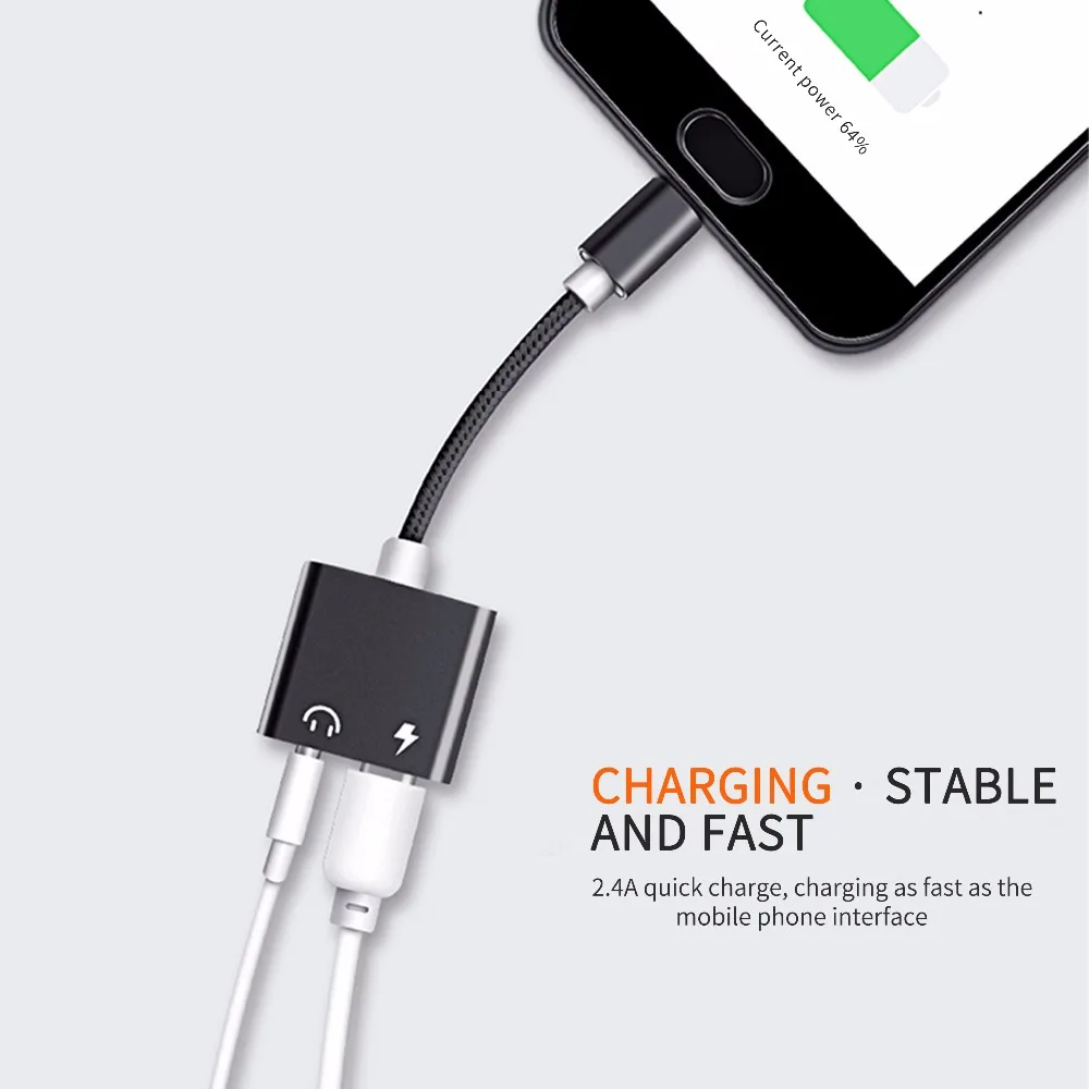 Type-C To 3.5mm Audio Jack Adapter USB C to Headphone Charging Converter Cable For Huawei mate10 P20 Xiaomi M6 6X | Электроника