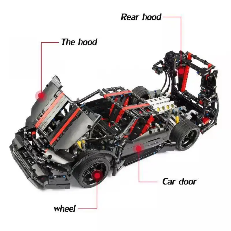 XingBao 07003 создатели MOC TECHNIC серии автомобилей 2015 Assassin X19 строительные блоки игрушки