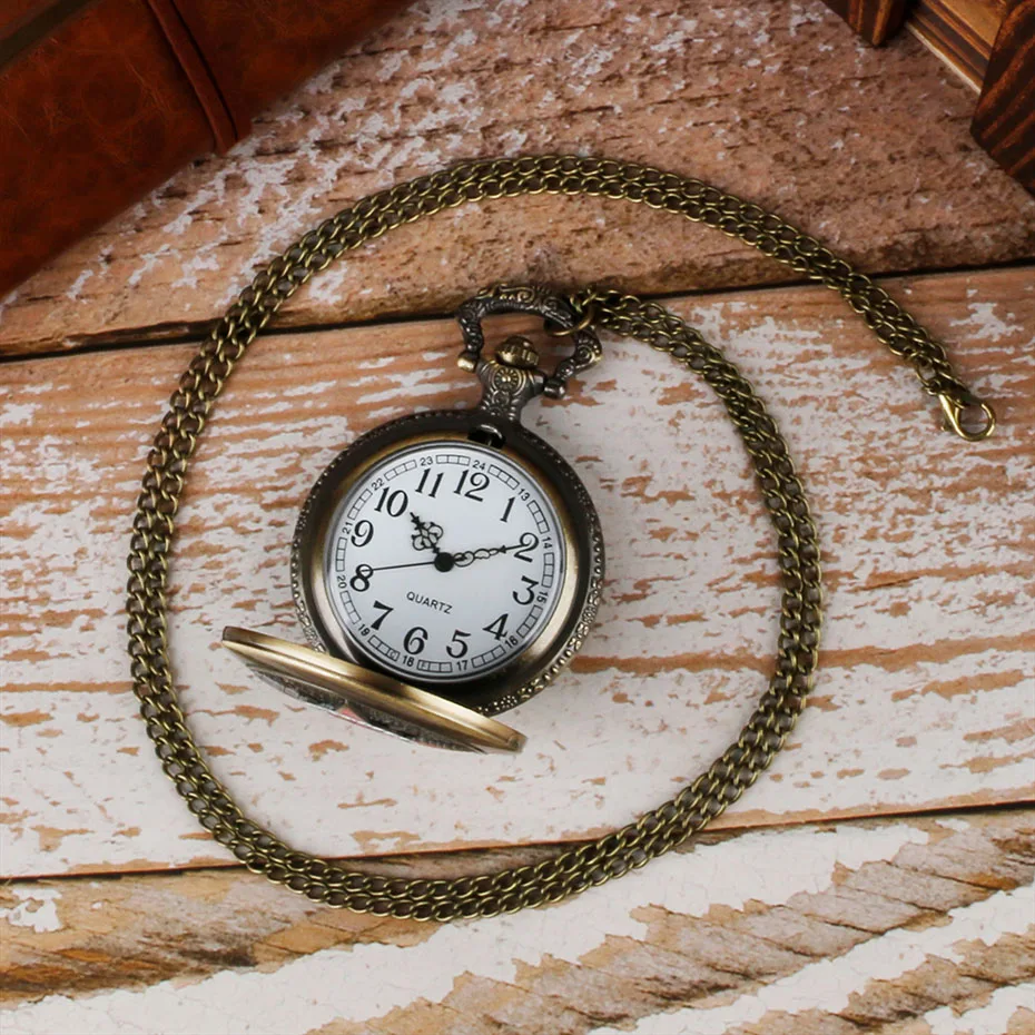 

2018 Vintage Five Star Men Quartz Pocket Watches Steampunk Mens Women Children Pendant Relogio for Fashion Gifts