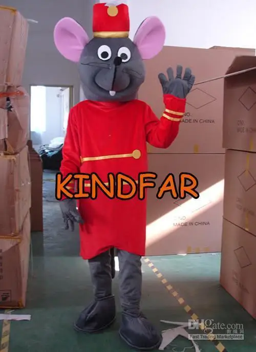 Hot selling 2014 Adult cute Doorman Mouse Mascot Costume Rat Fancy Dress Cartoon Character Party Outfit Suit | Тематическая одежда