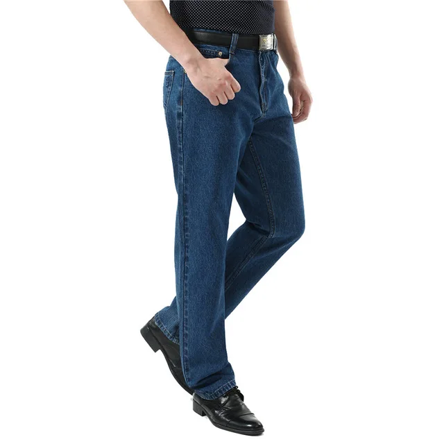 Dark Blue Тигровый замок, мужские потертые джинсы, повседневные Прямые джинсы, джинсовые комбинезоны для мужчин, Брендовые мужские классические джинсы, брюки для мужчин, деловые брюки - Цвет: Dark Blue