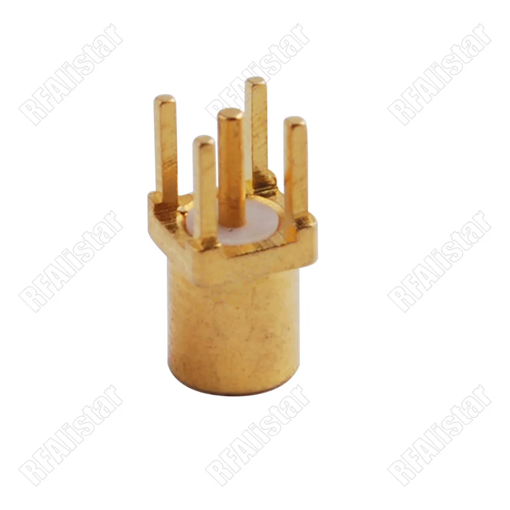 MMCX Гнездовой разъем с сквозным отверстием для монтажа печатной платы паяльная