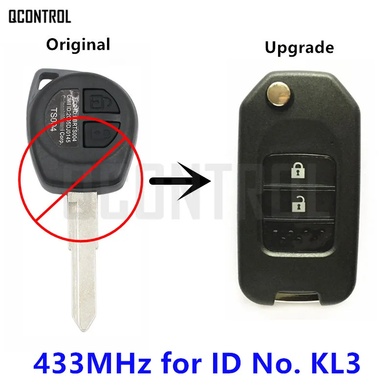 QCONTROL Модернизированный Автомобильный Дистанционный флип ключ для SUZUKI SWIFT SX4 ALTO