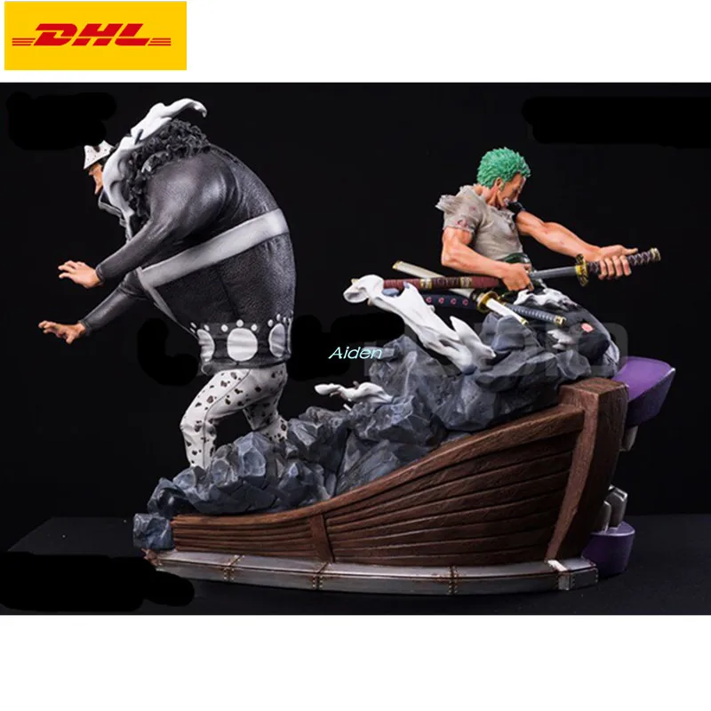 

15" ONE PIECE Statue Fight series Bust Roronoa Zoro Full-Length Portrait Bartholemew Kuma GK Action Figure PF Toy BOX 37CM B1571