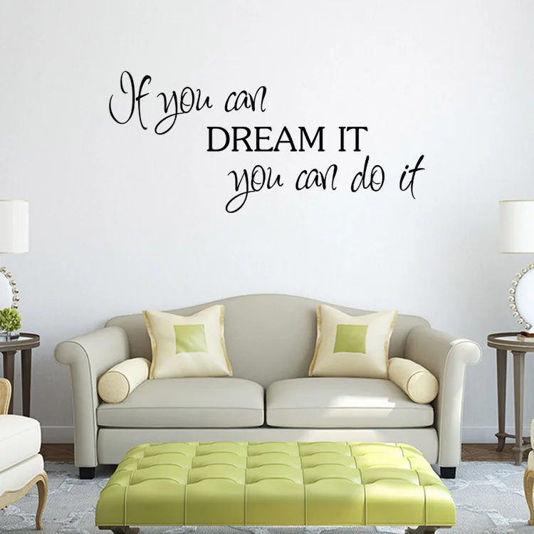 Вдохновляющая Наклейка на стену с цитатами для детской комнаты домашний Декор