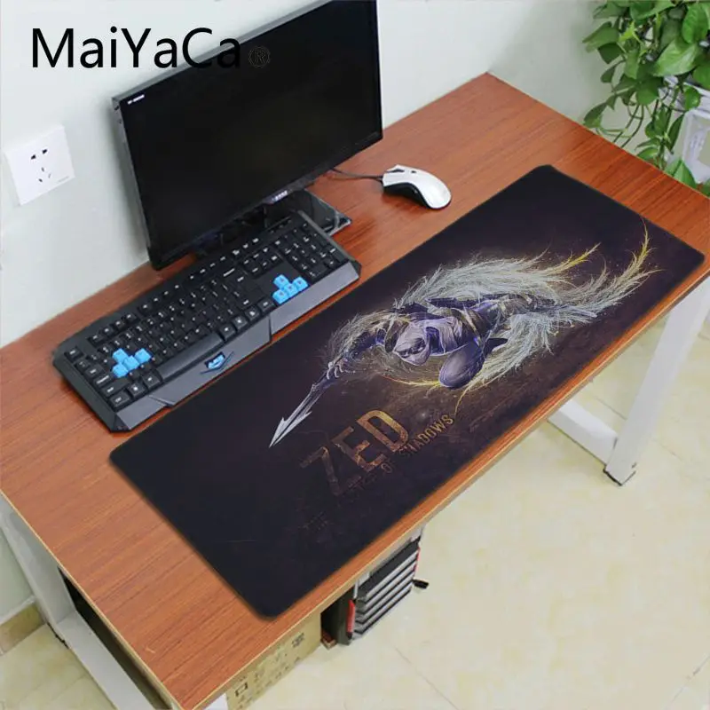 Maiyaca League of Legends Zed Противоскользящий прочный резиновый игровой коврик для мыши
