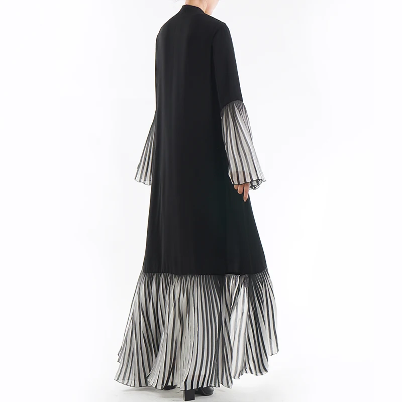 Abaya/однотонное платье; Абая; египетская Исламская одежда; абя; марокканский стиль; мусульманские открытые кимоно со складками; экспресс