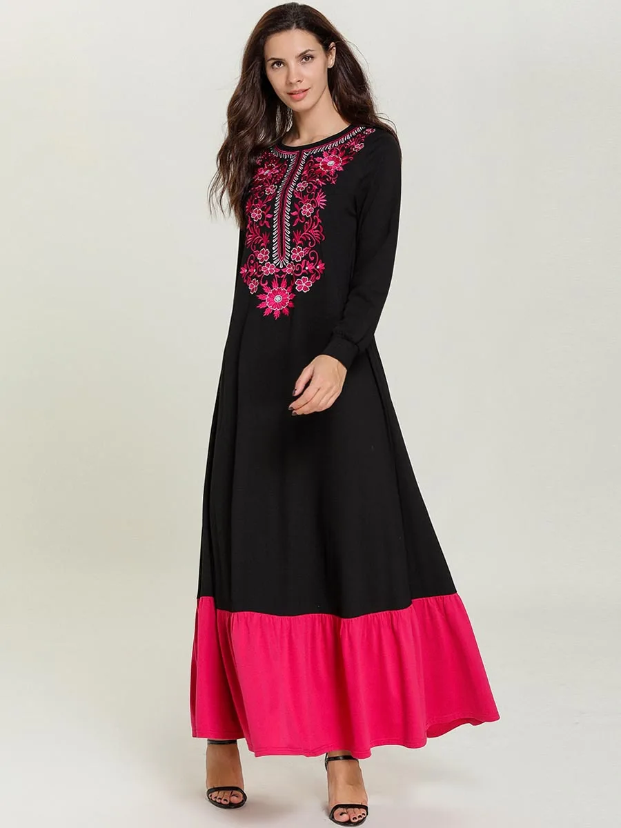 Женские мусульманские платья черные abaya Moroccan Дубай Турецкая индейка Bangladesh кафтан