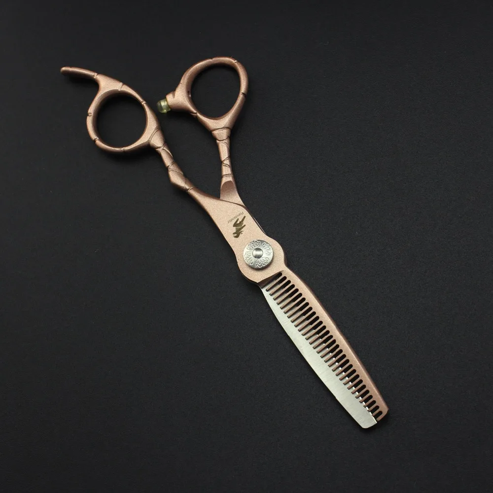 

6.0 inch gold crocodile handle hairdressing scissors salon scissors senior barber essential scissors durable