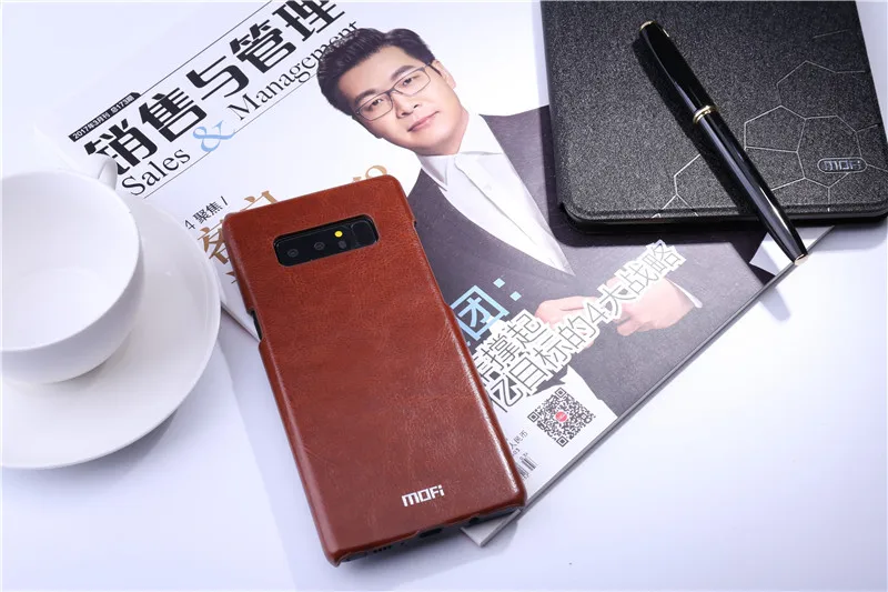 Для samsung galaxy note 8 чехол MOFi для samsung note 8 кожаный чехол SM-N9500 SM-N950F задняя крышка винтажная для samsung note8 жесткая