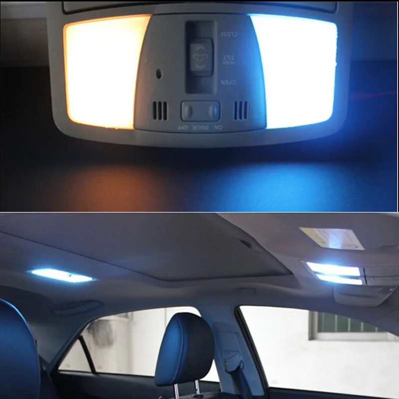 

8pcs White Interior LED Light Package Kit For Toyota RAV4 2013~2015 Accessories Reading Door Lights