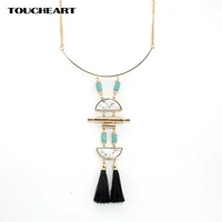 toucheart fashion bohemia charm necklace femme long drop chain necklaces pendants for women tassel statement jewelry sne160149