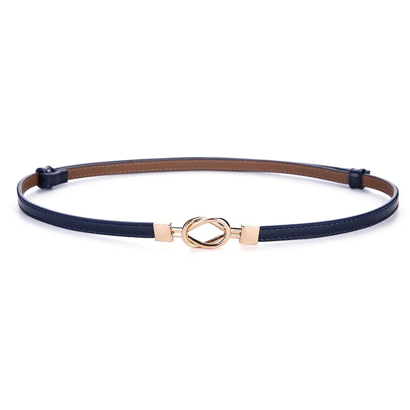 19 Colors Women's Leather Belts Fashion Skinny Thin Belt Adjustable Waist Strap with Gold Alloy Buckle 2019 Designer Female |