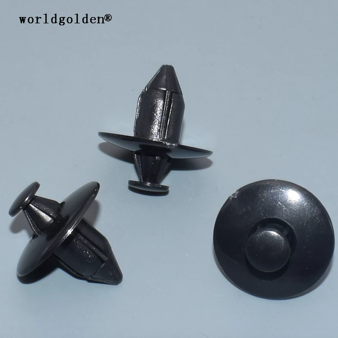 Worldgolden 100 шт Push-Type держатель для Honda # 91545-SE0-0030-W Nissan #63848-01G00 63848-WA000 Subaru #91059FC010 |