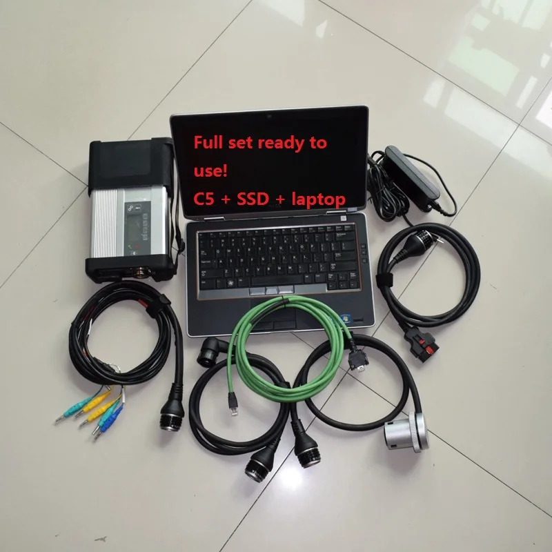 SD подключения C5 MB STAR Diag с б/у ноутбук E6420 480G SSD,12 V программное обеспечение V/X/D. SA/D. TS MB STAR C5 автоматический сканер - Цвет: Fullset 480G SSD