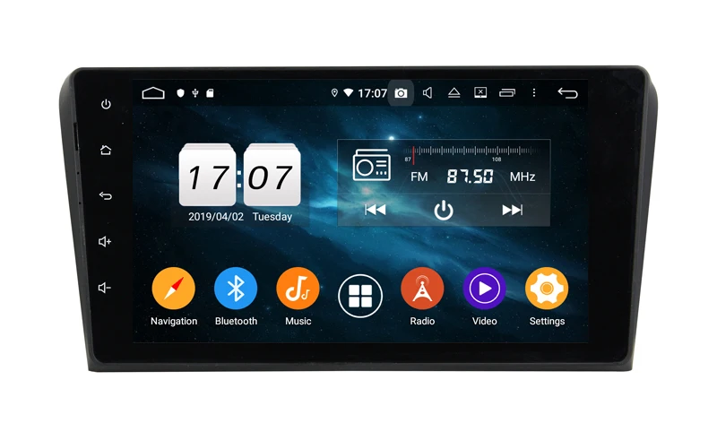 Автомобильный мультимедийный dvd плеер 9 дюймов 2 din android 10 для mazda 3 2004 2009 с