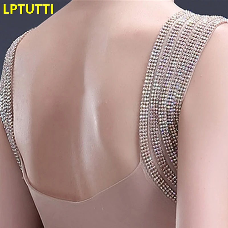 

LPTUTTI Crystal Gratuating New For Women Elegant Date Ceremony Party Prom Gown Formal Gala Luxury Long Evening Dresses