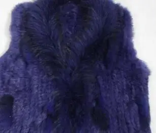 navy blue 17 цветов, женский жилет с натуральным кроличьим мехом для девочек, куртка на весну и зиму, теплый вязаный жилет с натуральным кроличьим мехом, черный и бежевый цвета - Цвет: navy blue