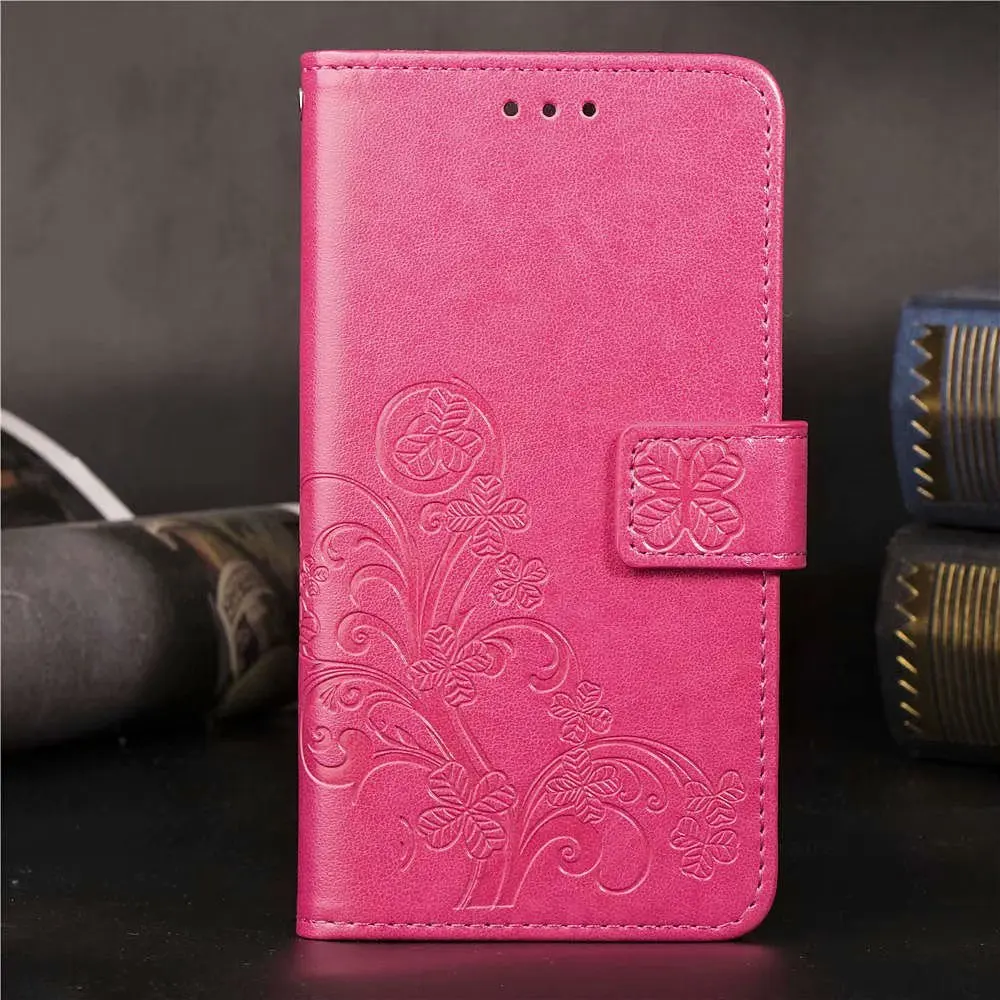 Кожаный флип-чехол с подставкой и цветами для Meizu M5 M3 M5 M6 Note M5S M5 S Mini Note 8 V8 Pro M8 Lite X8 Note 9 - Цвет: Red