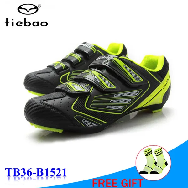 1521 green TIEBAO/Обувь для гоночного велосипеда; zapatillas hombre zapatillas bicicleta; дорожная обувь; sapatilha ciclismo; кроссовки для велоспорта - Цвет: 1521 green