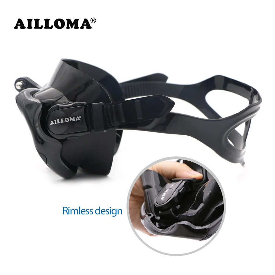 Противотуманные силиконовые плавательные маски для дайвинга с подводным