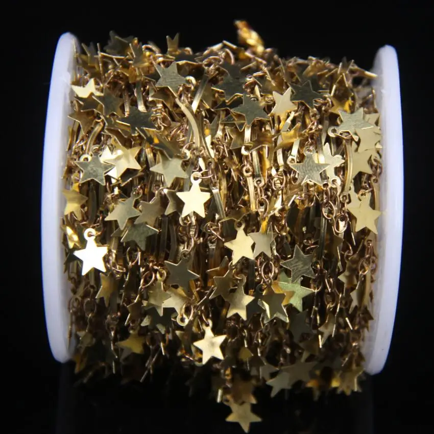 Цепочка с подвесками в виде звёзд 7 мм | Украшения и аксессуары