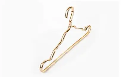 10pcs/lot 42cm Clothes Hanger Durable Antideformation Non-slip Aluminium Alloy Closet Adult Skirt Dress Towel Storage hangers - Цвет: Золотой