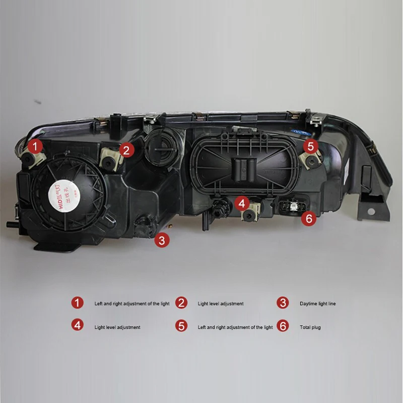 Hlxg 2 шт. Автомобильный светодиодный фары для Mazda 6 M6 2003 2013 налобный фонарь DRL H7