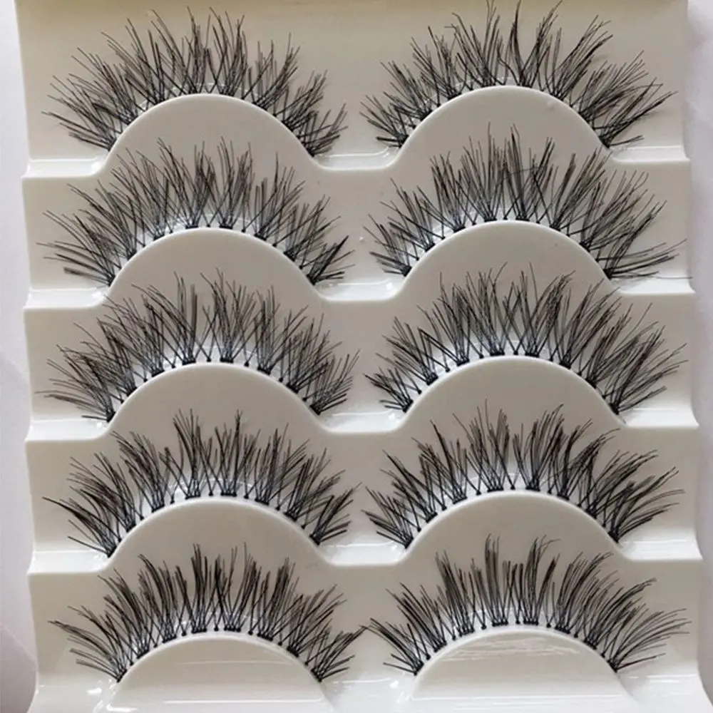 Новинка 5 пар черные и синие очаровательные густые накладные ресницы для