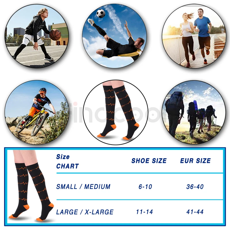 Findcool уличные мужские и женские Компрессионные носки спортивные лыжные беговые