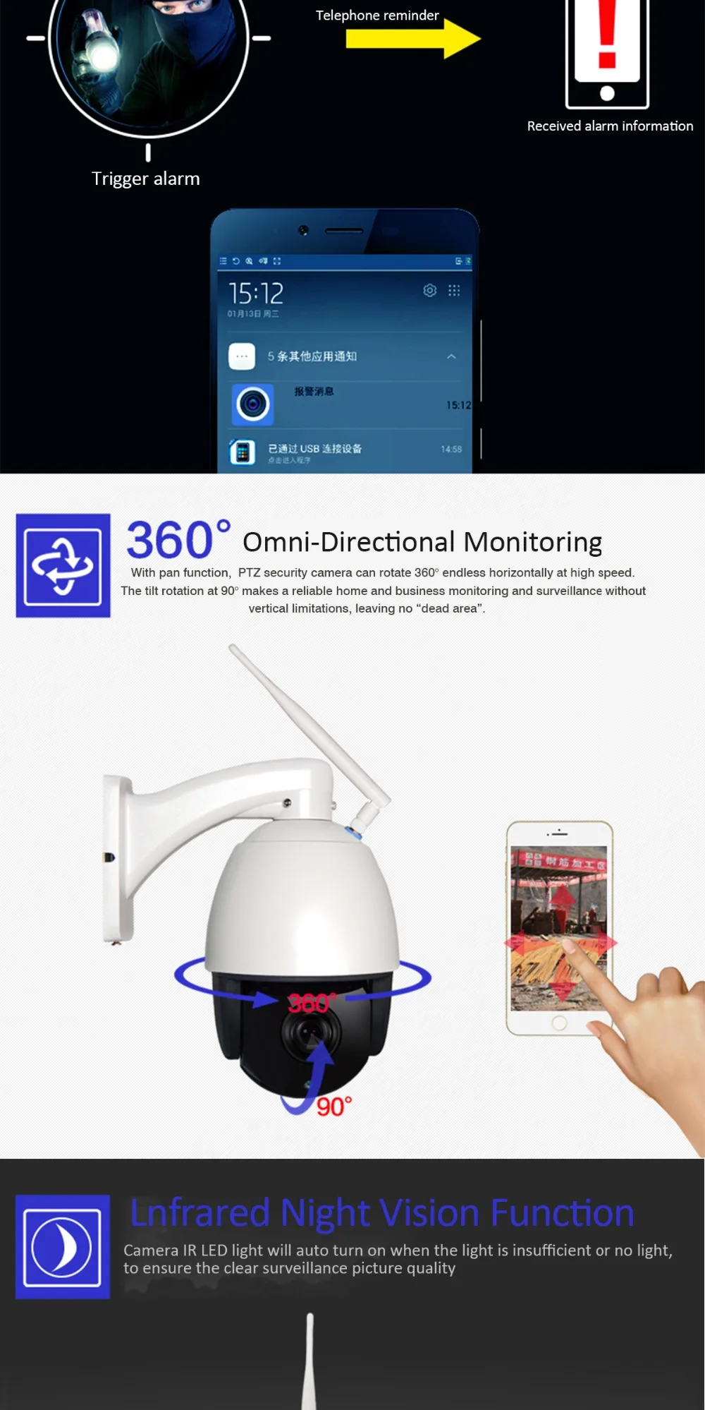 HD 960P 1080P wifi CCTV камера беспроводная PTZ IP камера Wi-Fi скорость купол открытый 5X 22X зум слот для карты SD двухстороннее аудио CCTV Secur