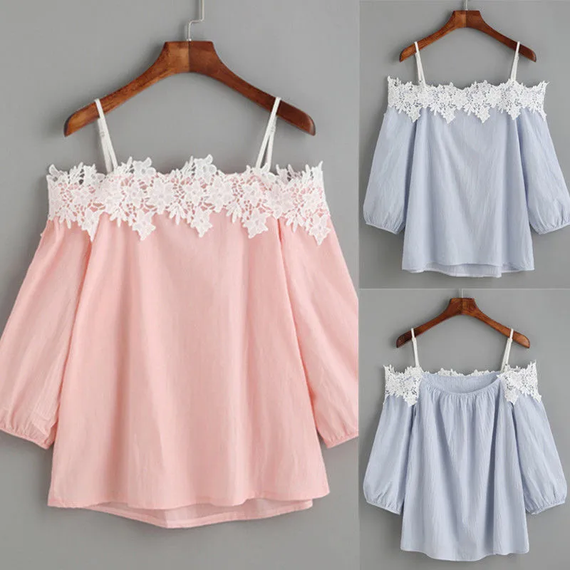 2017 новая модная повседневная женская кружевная тонкая футболка с открытыми