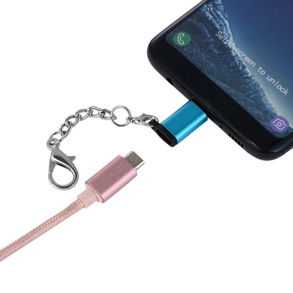 Портативные адаптеры USB 3 1 Type C OTG переходник для ключей Micro Мама папа к соединители