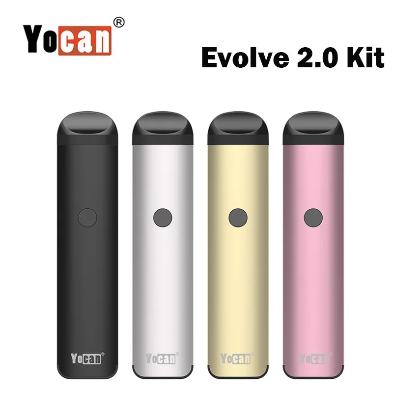 Оригинальный Yocan Evolve 2 0 набор Vape & 650 мАч встроенный аккумулятор 1 мл емкость Pod